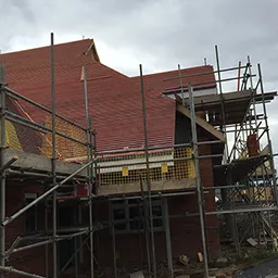 building work on a house